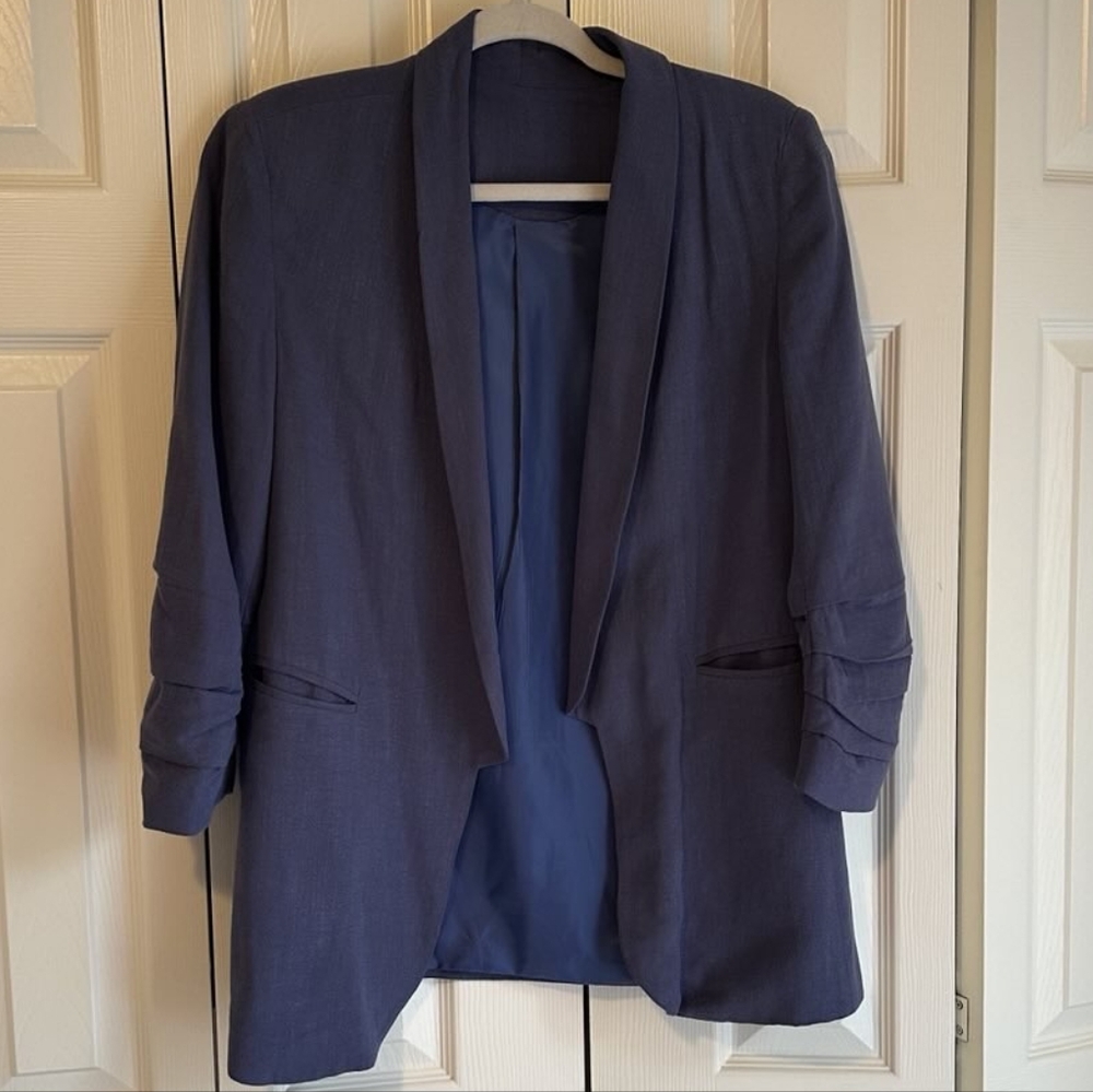 Linen Blue Blazer